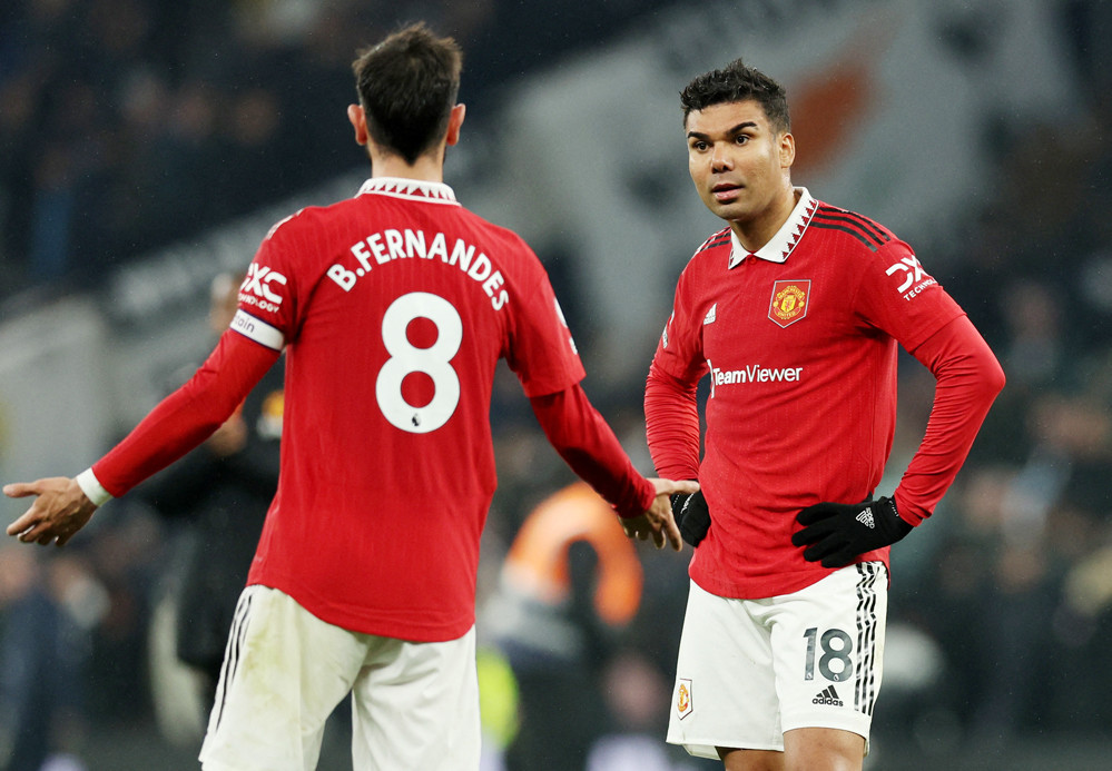 Man United bị cầm hòa, Bruno mắng thẳng mặt Casemiro - Bóng Đá