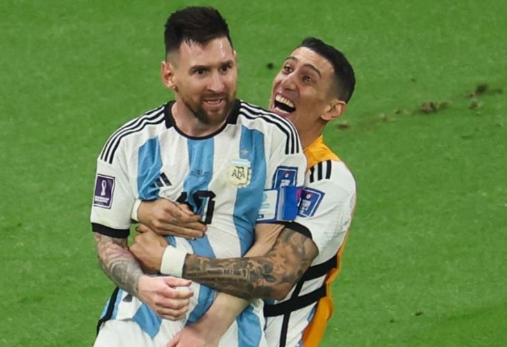 Di Maria có mối quan hệ thân thiết với Messi trên tuyển quốc gia.
