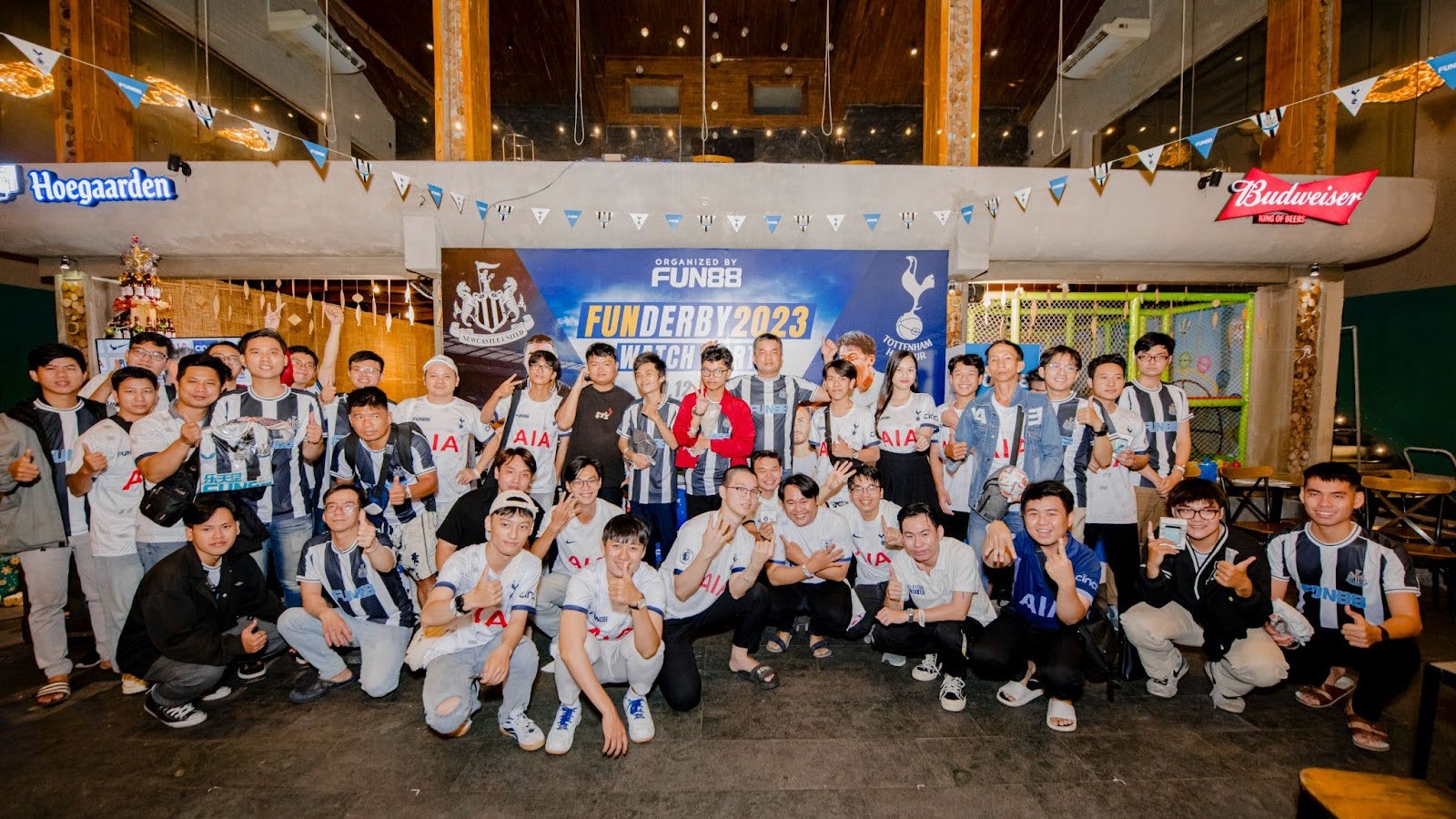 Fun Derby 2023 chào đón rất nhiều fan cứng của CLB Newcastle và Tottenham.