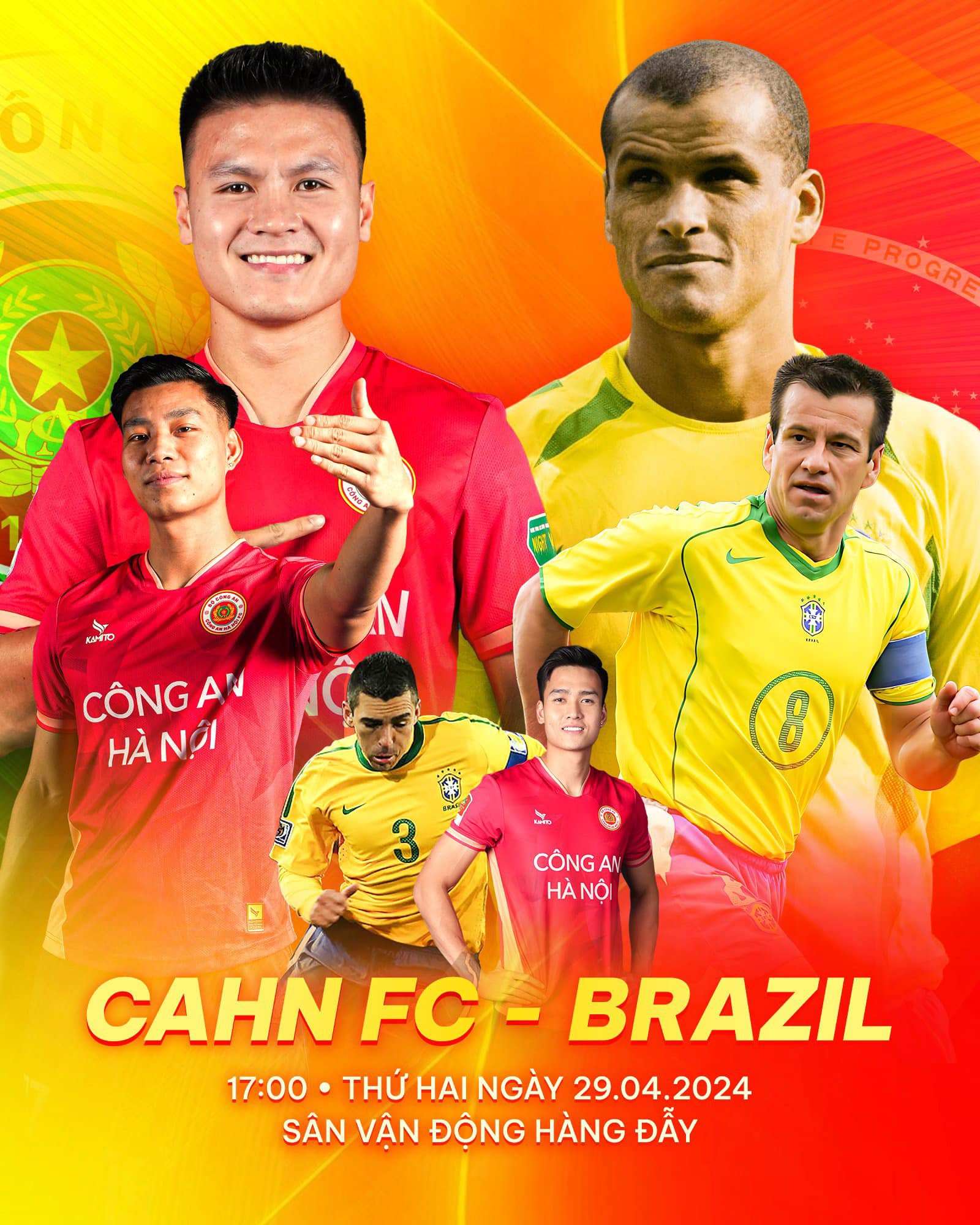 CAHN lên kế hoạch đọ tài với đội hình huyền thoại Brazil - Bóng Đá