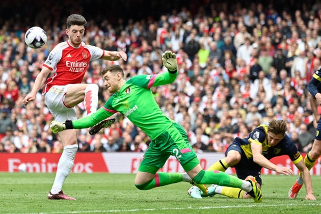 Arsenal chơi áp đảo trên sân nhà Emirates.