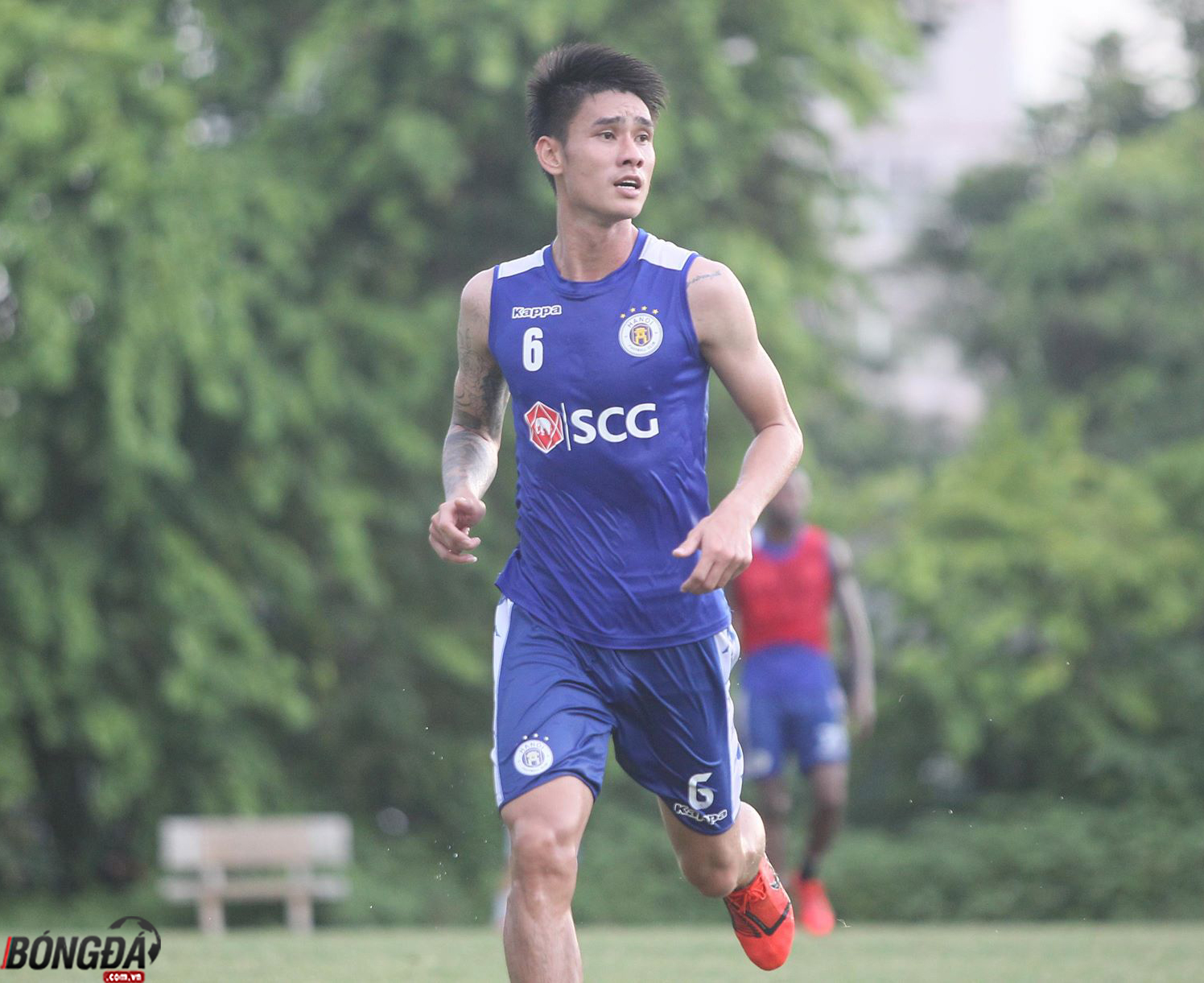Tân binh của Hà Nội FC thư thái trong buổi tập trước trận đấu với Nam Định - Bóng Đá