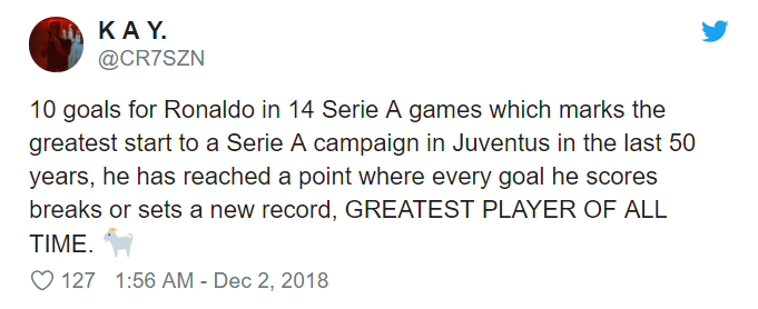 Twitter reacts as Cristiano Ronaldo equals 60-year-old Juventus record - Bóng Đá