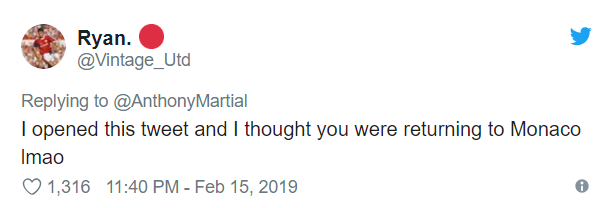 Anthony Martial gives Manchester United fans a heart attack after tweet - Bóng Đá