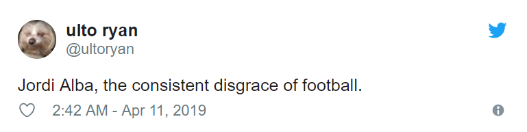 Jordi Alba branded a 'disgrace' by Man Utd fans for what he did at Old Trafford - Bóng Đá
