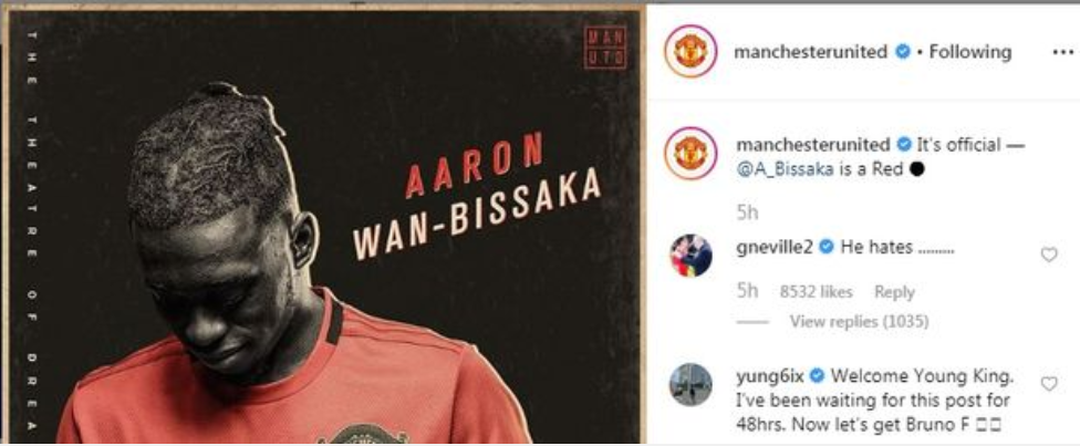 Gary Neville trolls Liverpool FC after Manchester United sign Aaron Wan-Bissaka - Bóng Đá