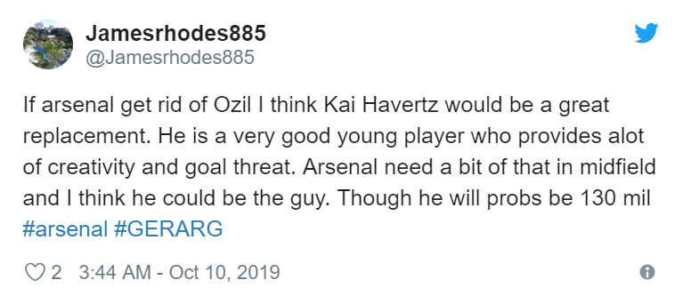 'Heir to Ozil, sign him up!' - Arsenal fans loved what Kai Havertz did for Germany vs Argentina - Bóng Đá