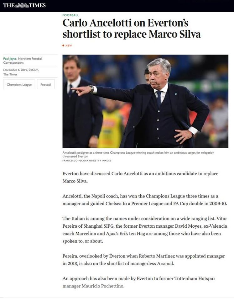 Everton gây sốc, liên hệ 6 siêu huấn luyện viên thay Marco Silva - Bóng Đá