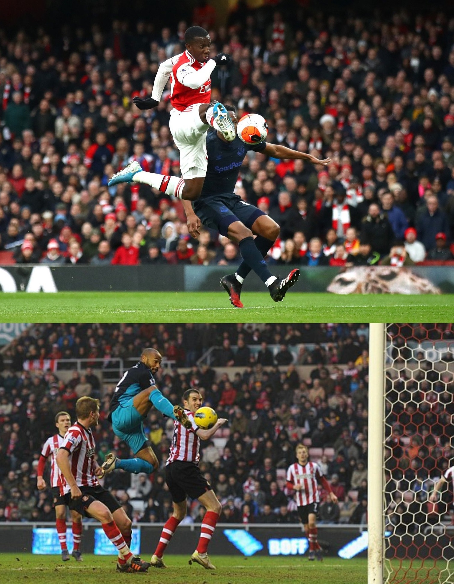 Pha lập công của Nketiah giống hệt bàn thắng cuối cùng của Henry cho Arsenal - Bóng Đá