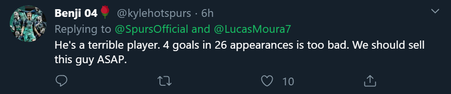 CĐV Spurs phản ứng Lucas Moura - Bóng Đá