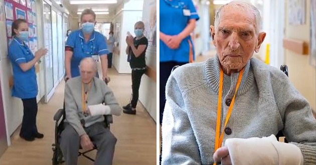 99-year-old war veteran beats coronavirus - he's big Liverpool fan - Bóng Đá