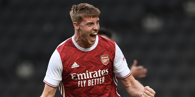 Mark McGuinness năm nay 19 tuổi. Trung vệ này cao tới 1m94 và hiện đang đá cho đội U23 Arsenal.