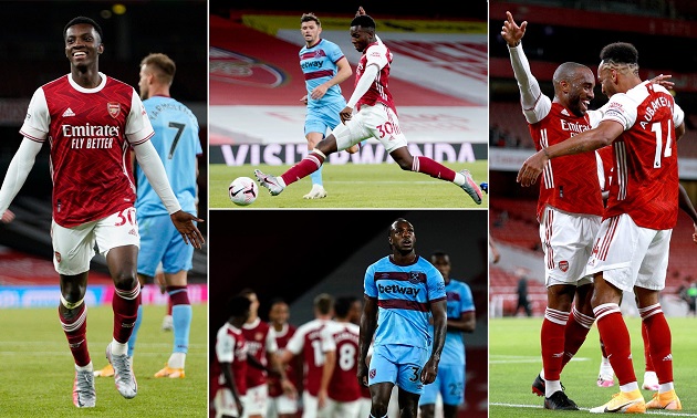 Nketiah the assasin, Saka the magician & 3 more Gunners who impressed vs West Ham: ratings - Bóng Đá