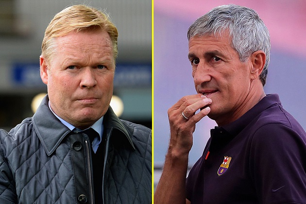 Move it to the wings: passing map reveals big difference between Koeman's and Setien's Barca - Bóng Đá