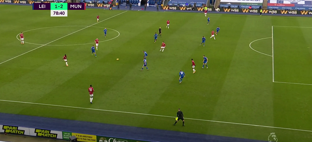 Edinson Cavani's world-class movement highlighted in Man United's 2nd goal against Leicester - Bóng Đá