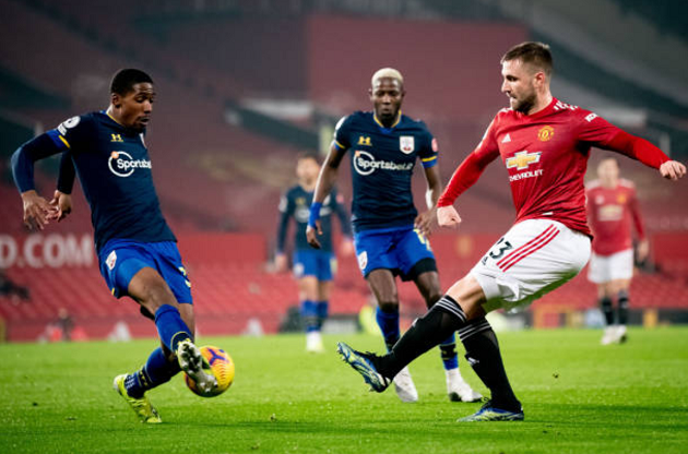 Luke Shaw và Aaron Wan-Bissaka đều đã có màn trình diễn ấn tượng trước Southampton.