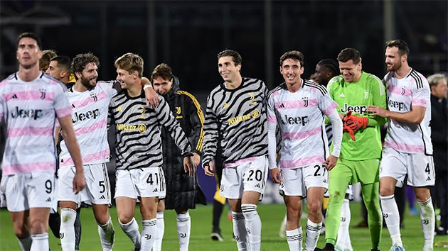 Các cầu thủ Juventus thi đấu kiên cường để giành chiến thắng tối thiểu trước Fiorentina.
