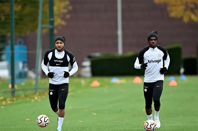 Nkunku trở lại luyện tập cùng đội một của Chelsea.
