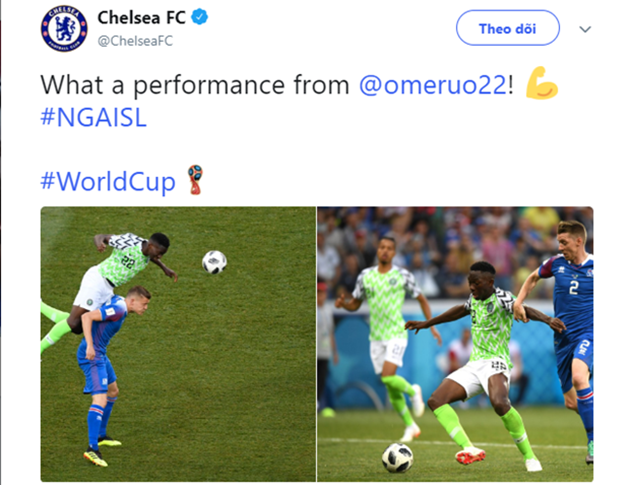 Chelsea ca ngợi hết lời với Omeruo sau màn trình diễn đẳng cấp trước Iceland - Bóng Đá