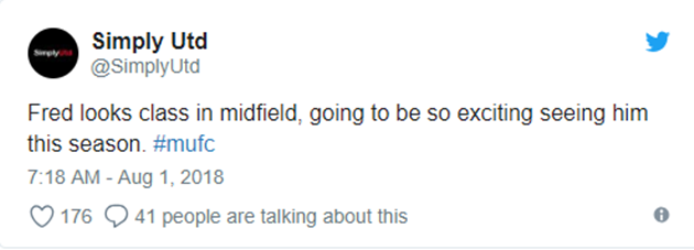 Fan Man Utd phát cuồng với màn trình diễn của tân binh (Fred - Twitter) - Bóng Đá
