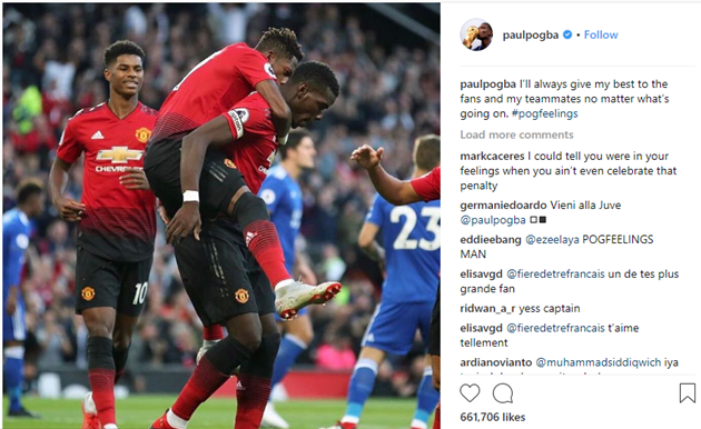Sau màn trình diễn chói sáng, Pogba đưa ra thông điệp đầy bí ấn trên Instagram - Bóng Đá