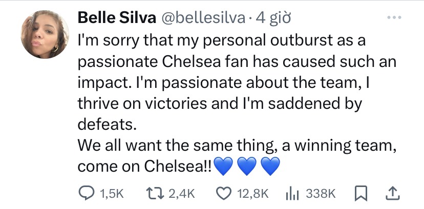Chelsea: Thiago Silva's wife Belle Silva apologises after calling for changes at club - Bóng Đá