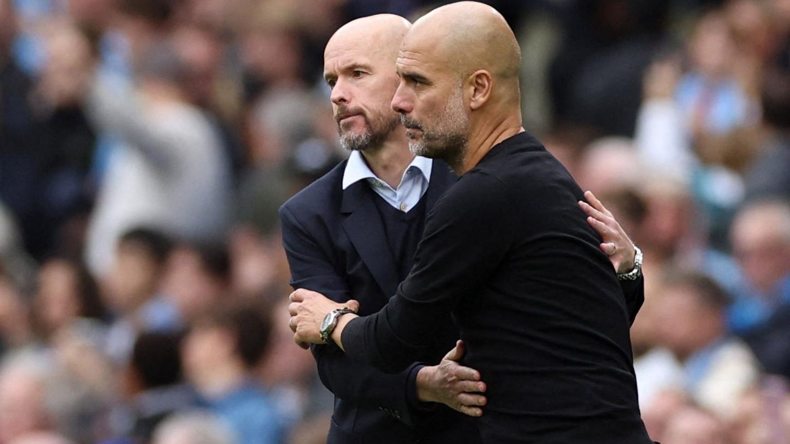 Pep Guardiola backs Sir Jim Ratcliffe to bridge the gap between rivals Man United and Man City after completing his partial takeover  - Bóng Đá