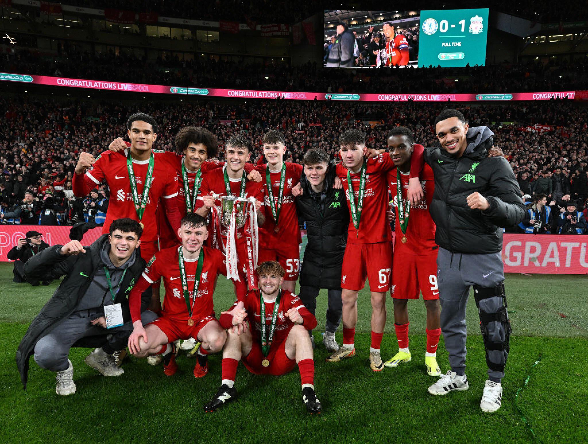 Jurgen Klopp labels next generation of Liverpool talent 'absolutely insane' after Carabao Cup final win - Bóng Đá