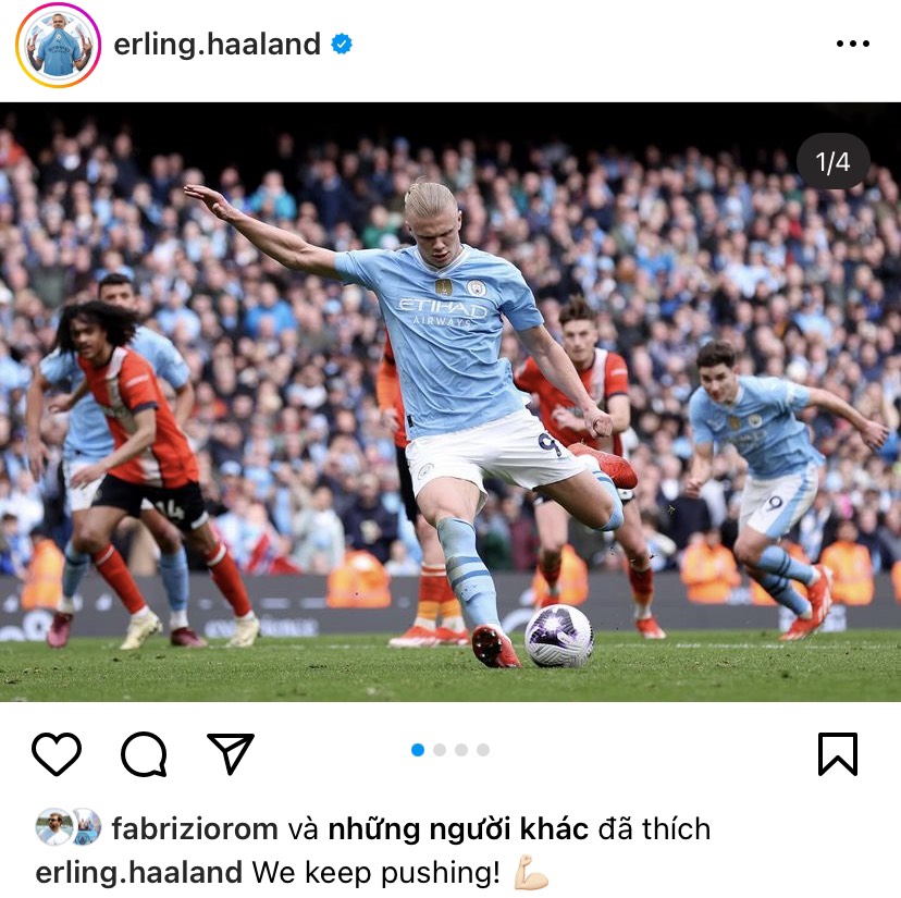 Man City star Erling Haaland sends three-word Premier League warning to Arsenal and Liverpool - Bóng Đá