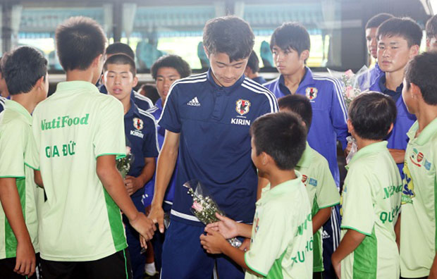 U16 Nhật Bản có mặt tại Việt Nam. Ảnh: Internet.