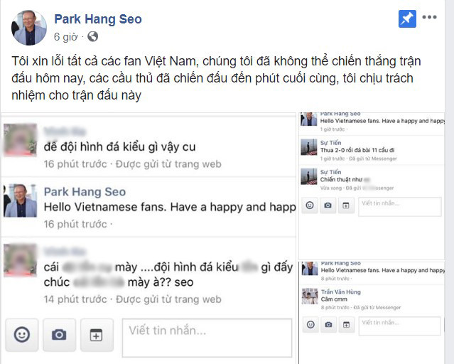  HLV Park Hang-seo:  “Mọi hình ảnh của tôi trên facebook đều là giả mạo” - Bóng Đá