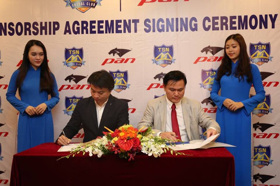  Futsal Thái Sơn Nam hợp tác cùn thương hiệu Thái Lan - Bóng Đá