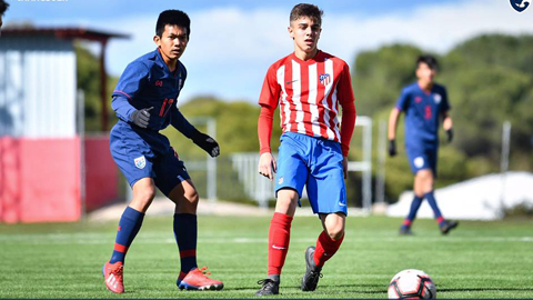 U15 Thái Lan suýt tạo cơn "địa chấn" trước đội trẻ Atletico Madrid