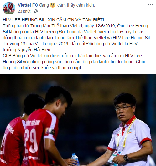 HLV Hàn Quốc đầu tiên chia tay V-League 2019 - Bóng Đá