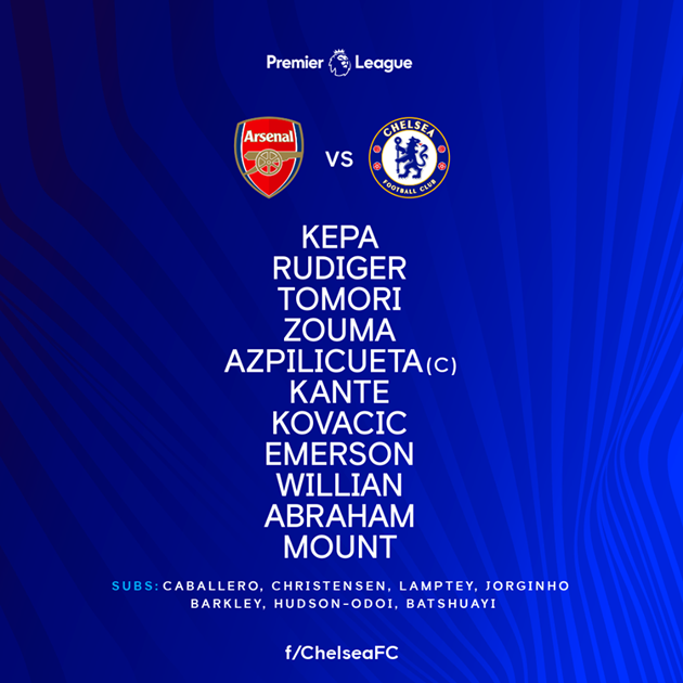 TRỰC TIẾP Arsenal - Chelsea: Aubameyang so tài cùng Abraham  - Bóng Đá
