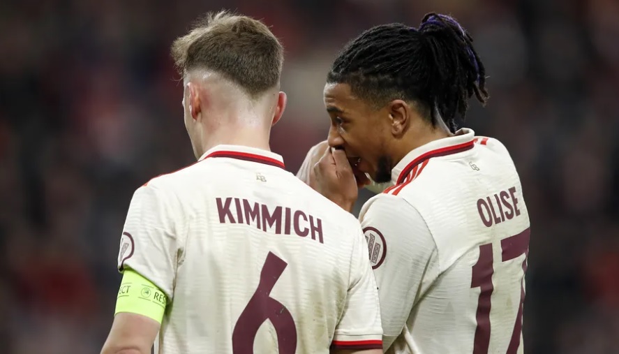 Kimmich và Olise giúp Bayern kiểm soát trận đấu.