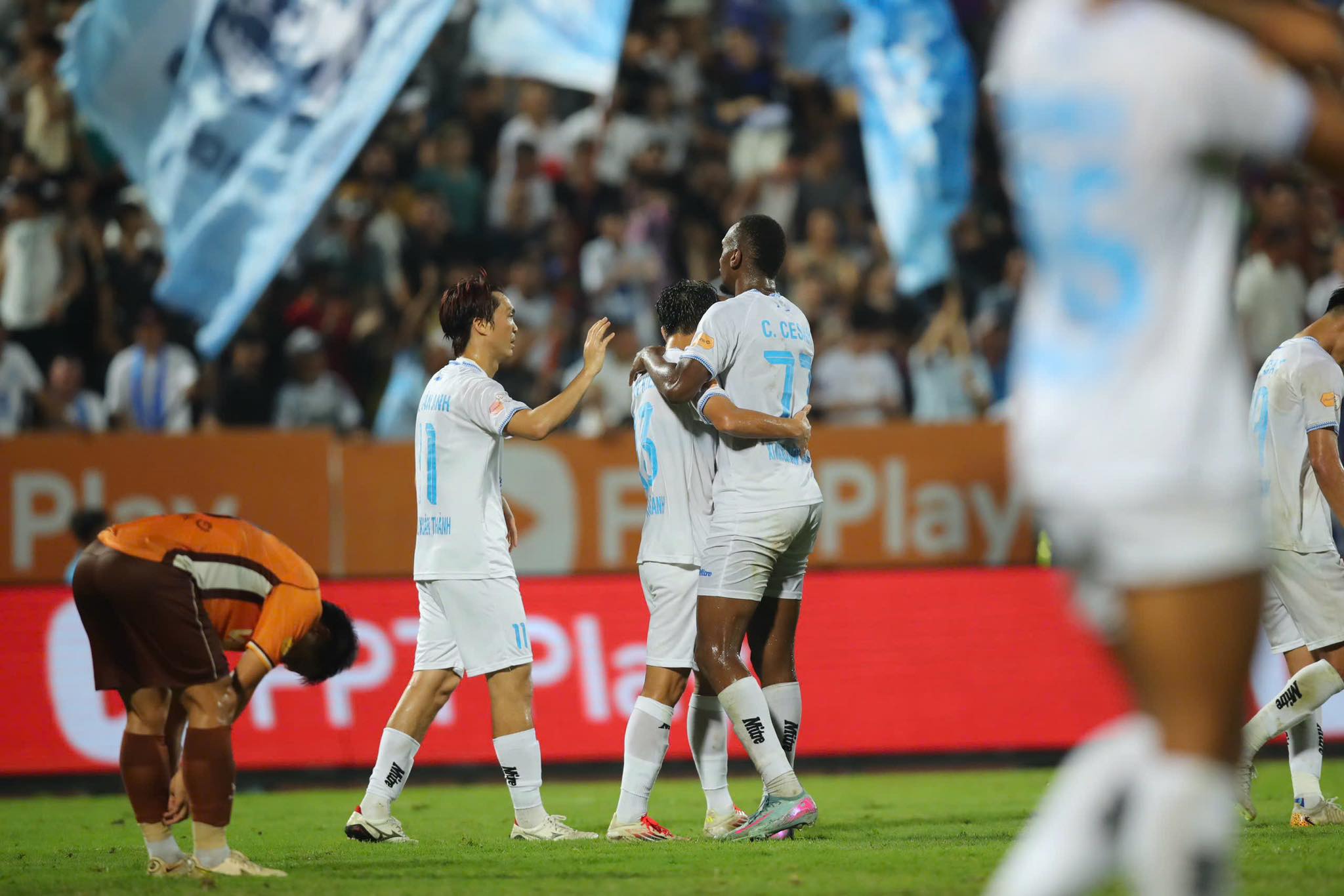 Nam Định vừa giành thắng lợi đậm đà 6-1 trước HAGL. Ảnh: Nam Định FC.