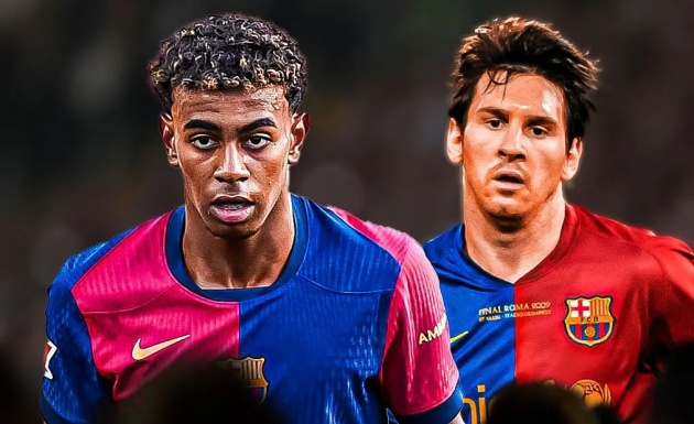 Yamal sắp kết thừa áo số 10 của Messi.