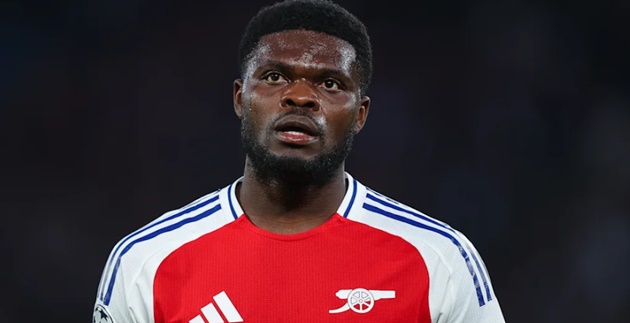 Thomas Partey có thể chia tay Arsenal.