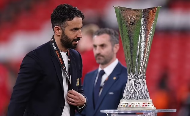 Ruben Amorim đã đến Monaco sau thất bại của Man United ở trận chung kết Europa League