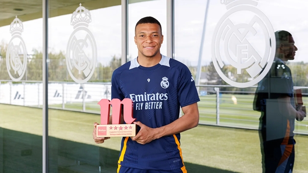 CHÍNH THỨC: Mbappe hay nhất Real mùa 2024/25