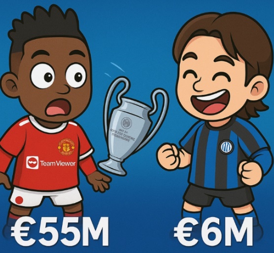 Inter bán Onana cho MU giá 55 triệu euro và mua Sommer giá 6 triệu euro để thay thế. Màn trình diễn của Sommer trong hành trình đến trận chung kết C1 2025 khiến Onana và giới mộ điệu phải kinh ngạc.