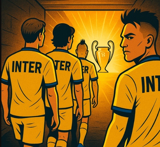 Inter quyết định ‘chơi phong thủy’ với màu áo vàng trong trận chung kết gặp PSG.