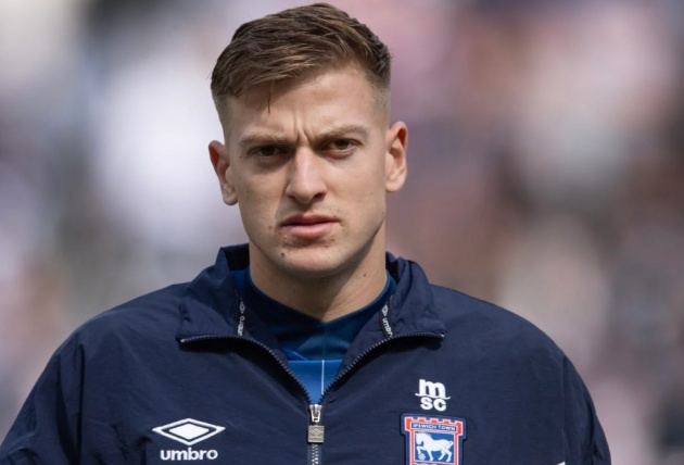 Delap trong màu áo Ipswich Town.