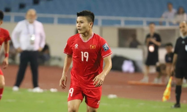 Quang Hải quyết tâm đánh bại Malaysia.