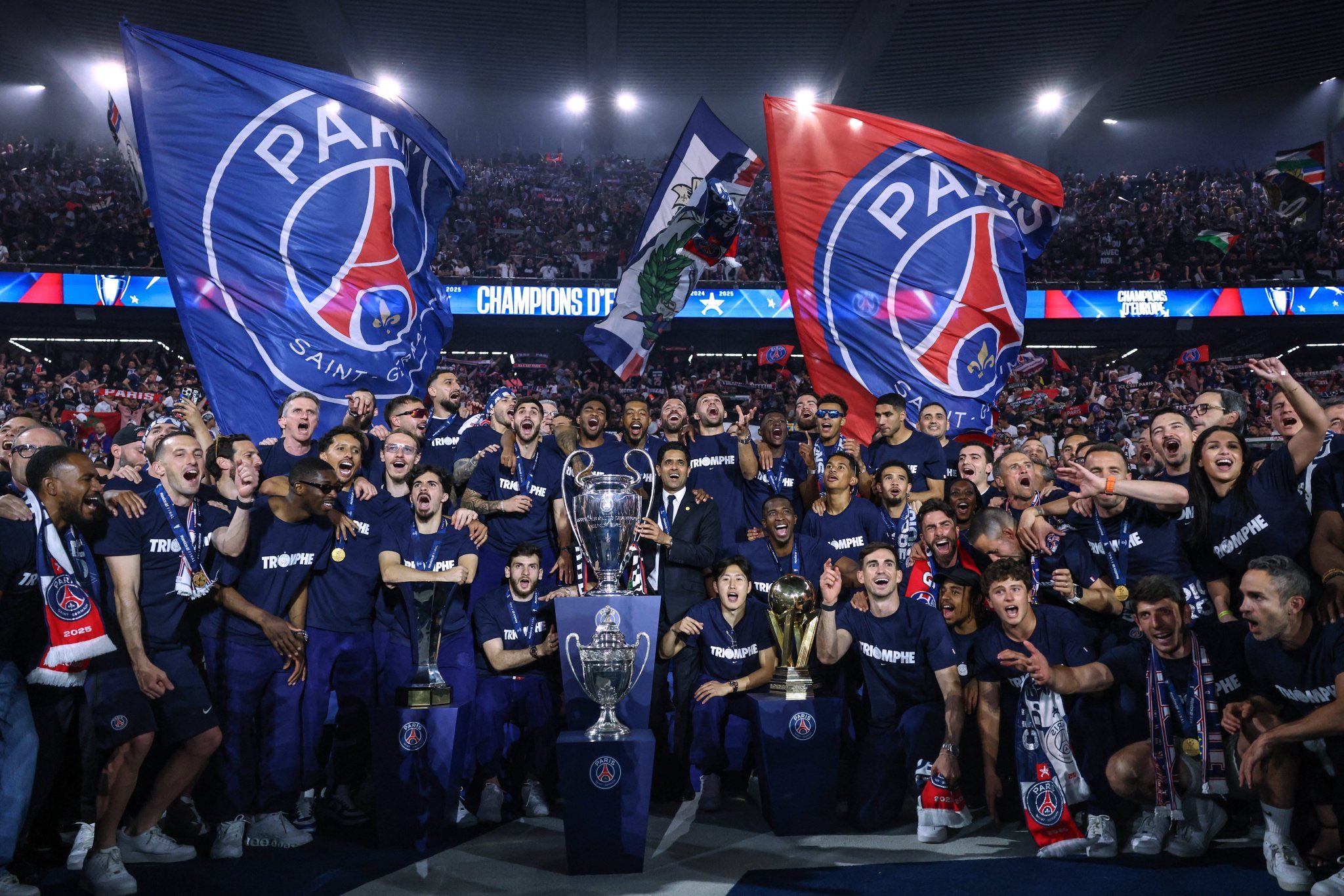 PSG chinh phục đỉnh cao bóng đá Châu Âu.