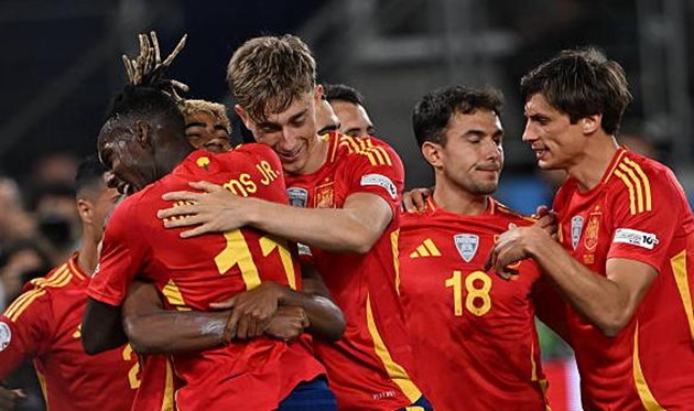 Ảnh minh họa cho bài viết về Tây Ban Nha 5-4 Pháp: Yamal rực sáng; "Les Bleus" sụp đổ