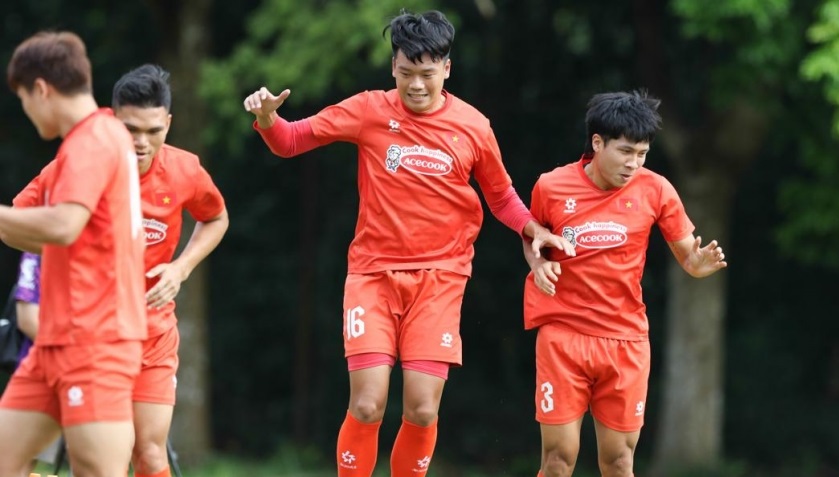 Thành Chung trong buổi tập gần đây.