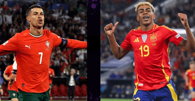 Ảnh minh họa cho bài viết về 7 thống kê làm nóng chung kết Nations League: Con số 23 giữa Ronaldo và Yamal