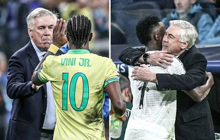 Sự chuyển giao mượt mà giữa Carlo Ancelotti và Vinicius Junior